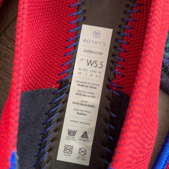 Rothy’s dark red size 5.5 woman’s flat loafers - Picture 5 of 12